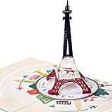 papercrush® - Biglietto pop-up Torre Eiffel, per un buono, un regalo in denaro per un viaggio a Parigi, romantico biglietto ...