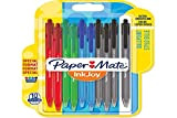 Papermate InkJoy 100 Penna a Sfera a Scatto, Punta Media da 1.0 mm, Confezione da 10, Colori Assortiti