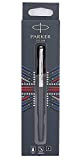 Parker Jotter Rollerball Pen"Bond Street" Black, Chrome trims, fine Point, Black ink Refill