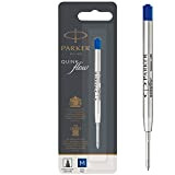 PARKER Quinkflow ricarica per penna a sfera, punta media, blu