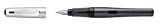 Pelikan 802772 - Penna stilografica Pelikano Up, colore: antracite, pennino M per destrorsi, con cartuccia di inchiostro