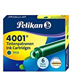 PELIKAN Cartucce per stilografiche 4001 TP / 6 Pelikan - verde - 0PK300087 (conf. 6)