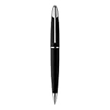 Penna a sfera a rotazione Colibri Equinox-in acciaio nero spazzolato opaco clip a molla cromata-Penna di lusso-Viene fornita in una ...
