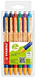 Penna a sfera Ecosostenibile - STABILO pointball - CO2 neutral - Astuccio da 6 - Colori assortiti