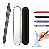 Penna a sfera multifunzione 4 in 1 ricaricabile e retrattile + matita meccanica da 0.7 mm, con inchiostro nero/rosso/blu codice ...