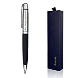 Penna a sfera personalizzata - con confezione regalo Carta regalo Splendida penna di lusso con pelle PU, incisione del tuo ...