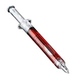 Penna a Sfera Siringa Fusto Rosso con Inchiostro Nero Idea Regalo
