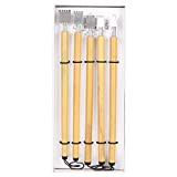 Penna per calligrafia, materiale di bambù naturale 5 pezzi di materiale scolastico Penna a immersione, kit di pittura per artisti(Parallel ...