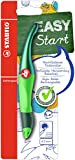 Penna Roller Ergonomica - STABILO EASYoriginal Holograph Edition per Destrimani in Verde - Pack da 1 - Cartuccia Blu inclusa