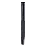 Penna stilografica Hongdian Black Forest Max, pennino extra fine rivestito in titanio con nodo cinese intagliato liscio penna con convertitore ...
