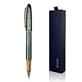 Penna stilografica personalizzata con nome sulla penna - Set regalo souvenir con scatola della penna 2 cartucce di inchiostro nere ...