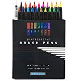 Pennarelli acquerello in 20 colori - veri e propri pennarelli colorati per calligrafia, pittura, arte e artigianato - Adatti per ...