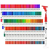 Pennarelli Doppia Punta - 100 Colori Brush Pen Lettering - Pennarelli Punta Fine E Brush Pen