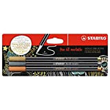 Pennarello Premium Metallizzato - STABILO Pen 68 metallic - Pack da 3 - Oro/Argento/Rame