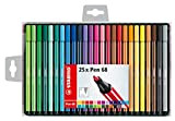 Pennarello Premium - STABILO Pen 68 - Astuccio da 25 - Colori assortiti