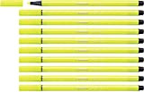 Pennarello Premium - STABILO Pen 68 - Confezione da 10 - Fluo Giallo