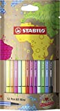 Pennarello Premium - STABILO Pen 68 Mini - #mySTABILOdesign - Pack da 12 - con 12 colori assortiti