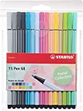 Pennarello Premium - STABILO Pen 68 Pastel - Astuccio da 15 - Colori assortiti