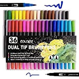 Penne a doppia punta, penne per colorare Hirsrian, 36 colori, pennarelli artistici, per adulti e bambini, per disegni, schizzi, pittura, ...