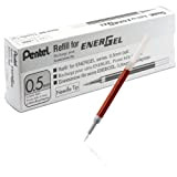 Pentel - 12 Cartucce di ricambio per penna a sfera ad inchiostro a gel BLN75 / BLN105 / BL625, tratto: ...