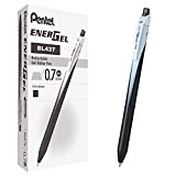 Pentel BL437 Energel Slim roller scatto 0,7 mm, nero 12 pz