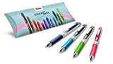 Pentel BL77 Energel XM roller gel scatto 0,7 mm 4 pz colori assortiti (rosa, blu scuro, turchese, verde chiaro)