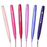 Pentel Brush Sign Pen SES15C - Pennino a pennello - Punta in fibra - Color Blossom - Set di 6