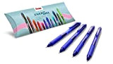 Pentel Energel X BL107 - Penna a sfera con inchiostro gel retrattile, punta media, 0,7 mm, confezione da 4, colore: ...