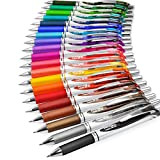 Pentel EnerGel XM BL77 - Penna a inchiostro liquido retrattile, 0,7 mm, 54% riciclato, 1 per ogni colore, confezione da ...