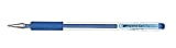 Pentel Hybrid Gel Grip rollerball Pen 0.8 mm punta 0.5 mm sottile linea blu inchiostro K118 – Confezione da 12