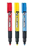 Pentel MMP20 marcatore vernice Paint Marker 3 pz (rosso, giallo, azzurro)