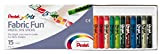 Pentel PTS Pastelli per Tessuti Fabric Fun confezione 15 colori