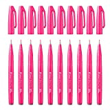Pentel SES15C Brush Sign Pen pennarello punta fibra flessibile, rosa, 10 pezzi