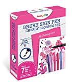 Pentel SES15C Brush Sign Pen Sketching Set Cherry Blossom & quaderno