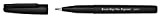 Pentel SESP15-AX Brush Sign Pen Pigment con inchiostro pigmentato, penna con punta simile a pennello, nero, 1 pezzo