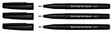 Pentel SESP15 Brush Sign Pen Pigment pennarello punta fibra flessibile a pigmenti 3 pz ( nero, grigio, seppia)