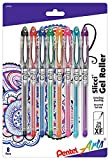 Pentel Slicci Gel Pens .25mm 8/Pkg-Assorted Ink Colors