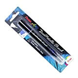 Pentel XGFH Dual Metallic Brush, pennello con inchiostro doppio colore viola + blu metallizzato 1 pz