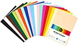 perfect ideaz 100 fogli Carta colorati in formato DIN-A5 (148 x 210 mm), Cartoncini colorazione integrale, disponibili in 20 diversi ...