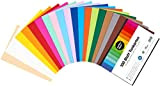 perfect ideaz carta da costruzione, 100 fogli colorati in formato DIN-A5, colorazione integrale, disponibili in 20 diversi colori, spessore 210 ...