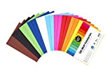 perfect ideaz cartoncino per foto, 100 fogli colorati in formato A5, colorazione integrale, disponibili in 10 diversi colori, spessore 300g/m², ...