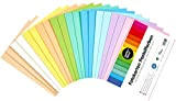 perfect ideaz cartoncino per foto pastello, 100 fogli colorati in formato DIN-A5, colorazione integrale, disponibili in 10 diversi colori, spessore ...