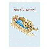 Peter Rabbit cartolina d'auguri buon natale
