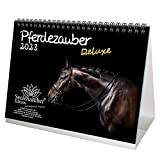 Pferdezauber DELUXE - Calendario da tavolo DIN A5, per cavalli 2023, set regalo, 1 calendario, 1 biglietto di Natale e ...