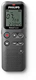 Philips DVT1110 Registratore vocale digitale per appunti, idee e pensieri in movimento, 4 GB, porta USB, argento