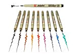 PIGMA MICRON Sakura Sakura Pigma Brush pens,Pennello Sakura Pigma Pennello, set di 9 colori + 1