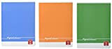 Pigna Colours - Quaderni a quadretti 5 mm, Colori assortiti, Formato A5 (15 x 21 cm), Confezione di 10