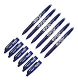 Pilot Blue Frixion BL-FR7 - Penna a sfera cancellabile, punta 0,7 mm, tratto 0,35 mm, confezione da 6
