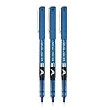 Pilot BX V5 Blu Hi-Tecpoint Extra Fine Penna A Sfera 0.5mm Nib Tip Linea Di 0,3 Mm Larghezza (Confezione Da ...