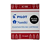 PILOT Namiki - Cartuccia d'inchiostro per supporto senza tappo, colore: Nero, VE = 1
